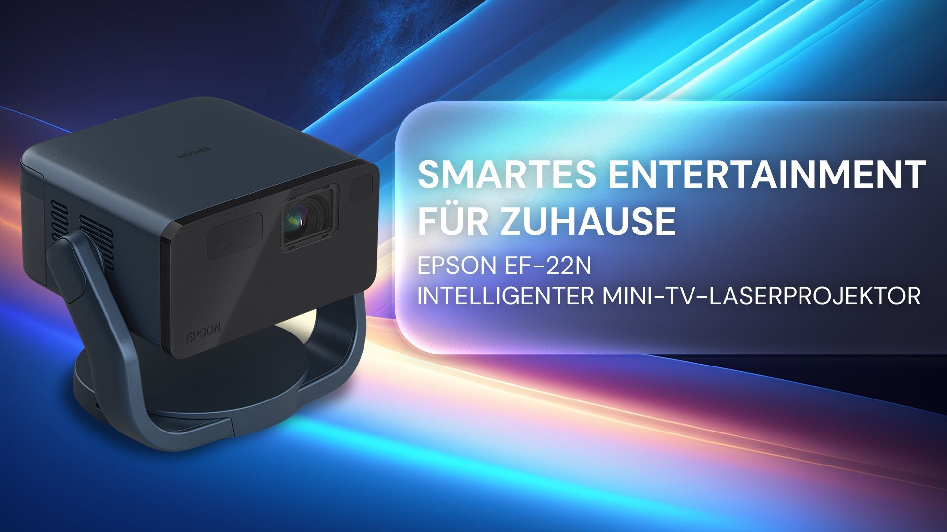 Gewinnspiel: Wir verlosen einen Mini-TV Laser-Projektor EF-22B von Epson!