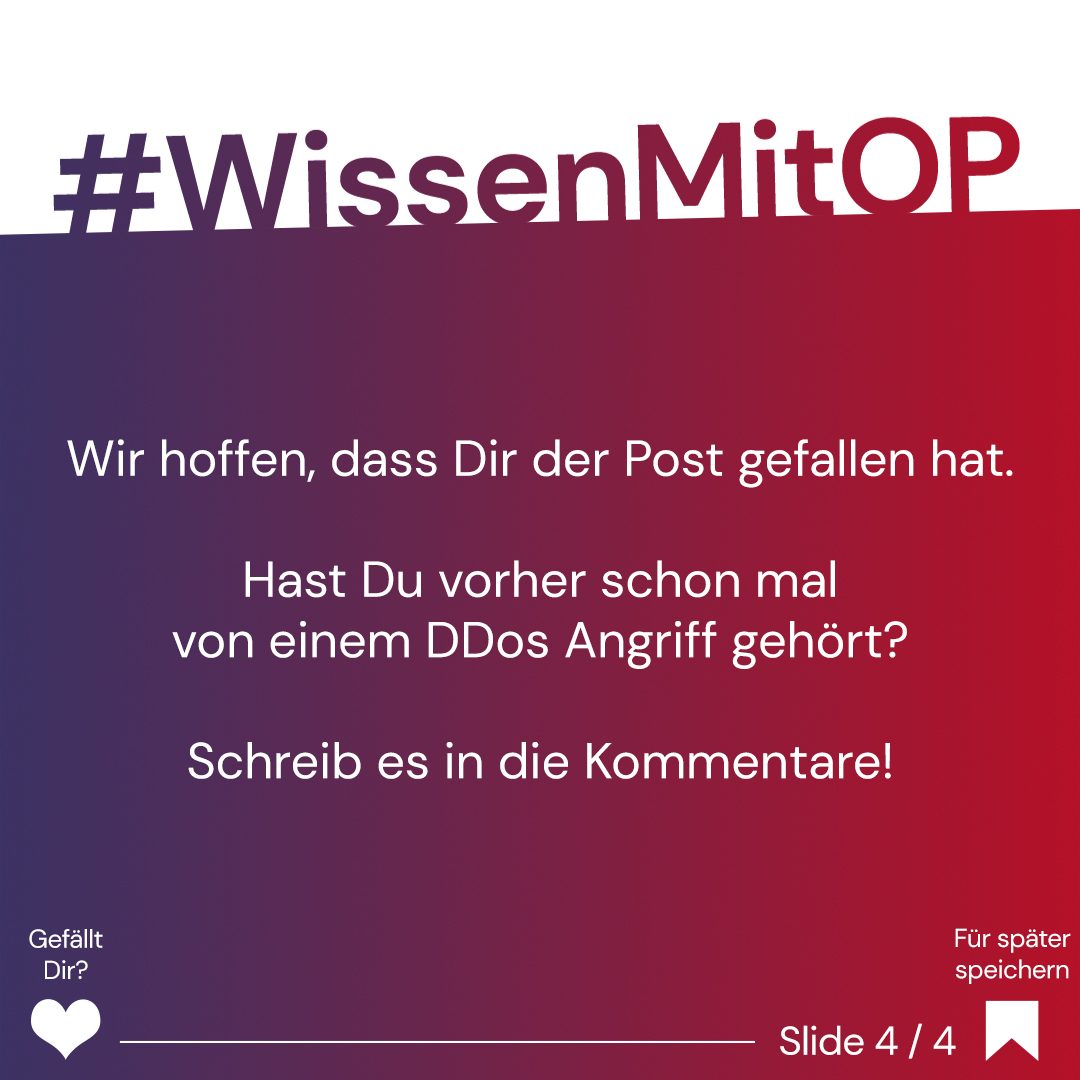 Wissen mit OP - DDoS Angriff