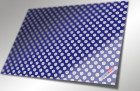 Geschenkpapier blau mit Kugeln