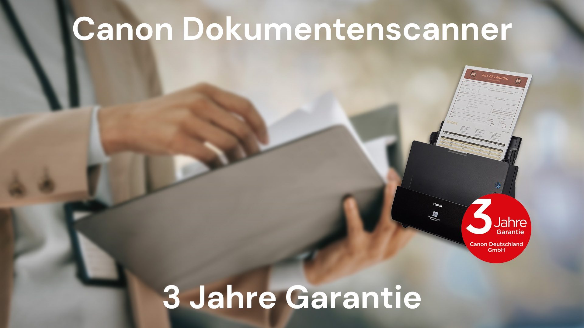 Canon Dokumentenscanner 3 Jahre Garantie