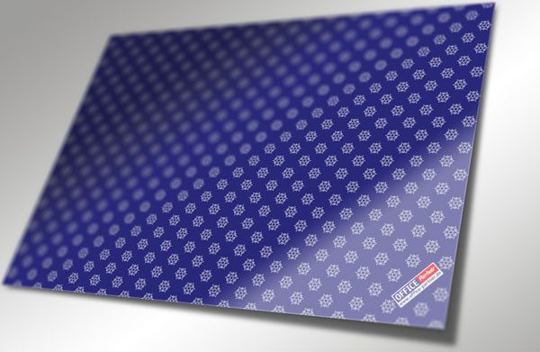 Geschenkpapier blau mit Schneeflocken