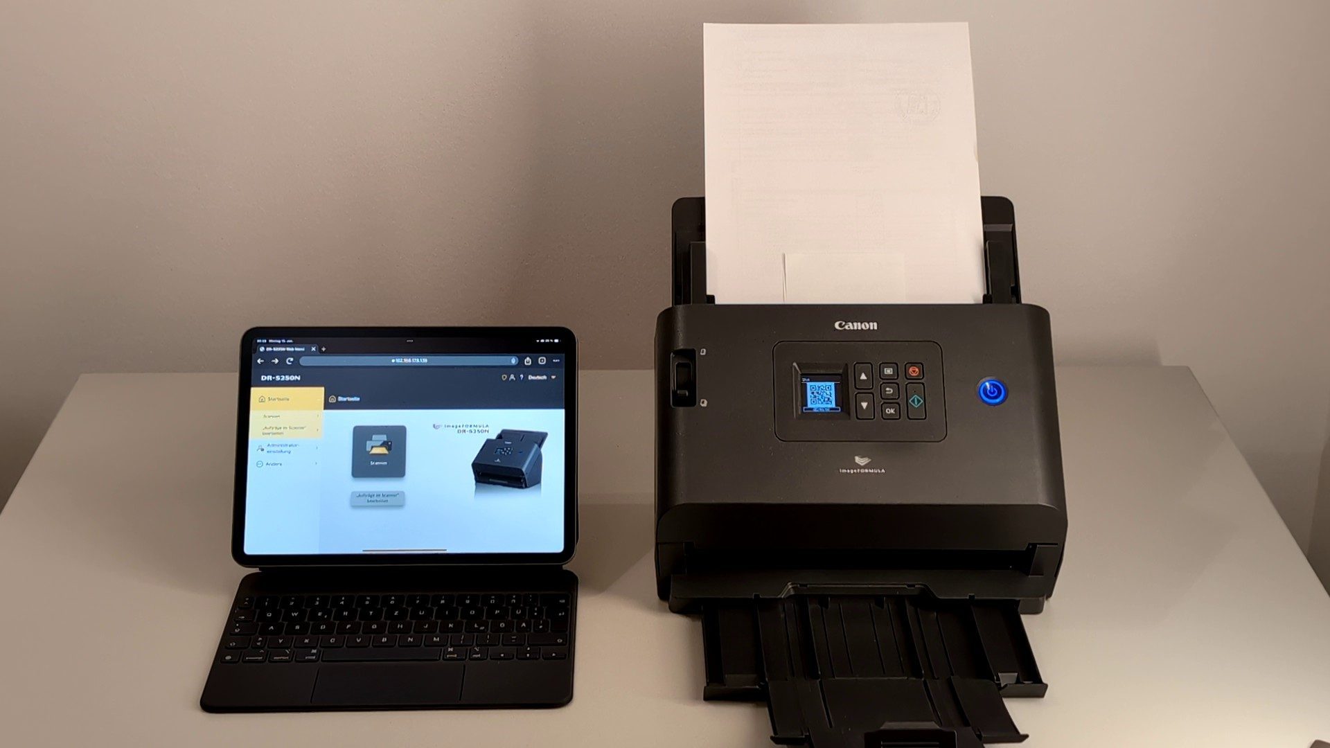 CanonimageFORMULA - Scan via Tablet