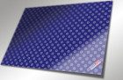 Geschenkpapier blau mit Schneeflocken