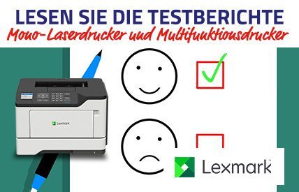 Lexmark Mono-Laserdrucker und Multifunktionsdrucker Test