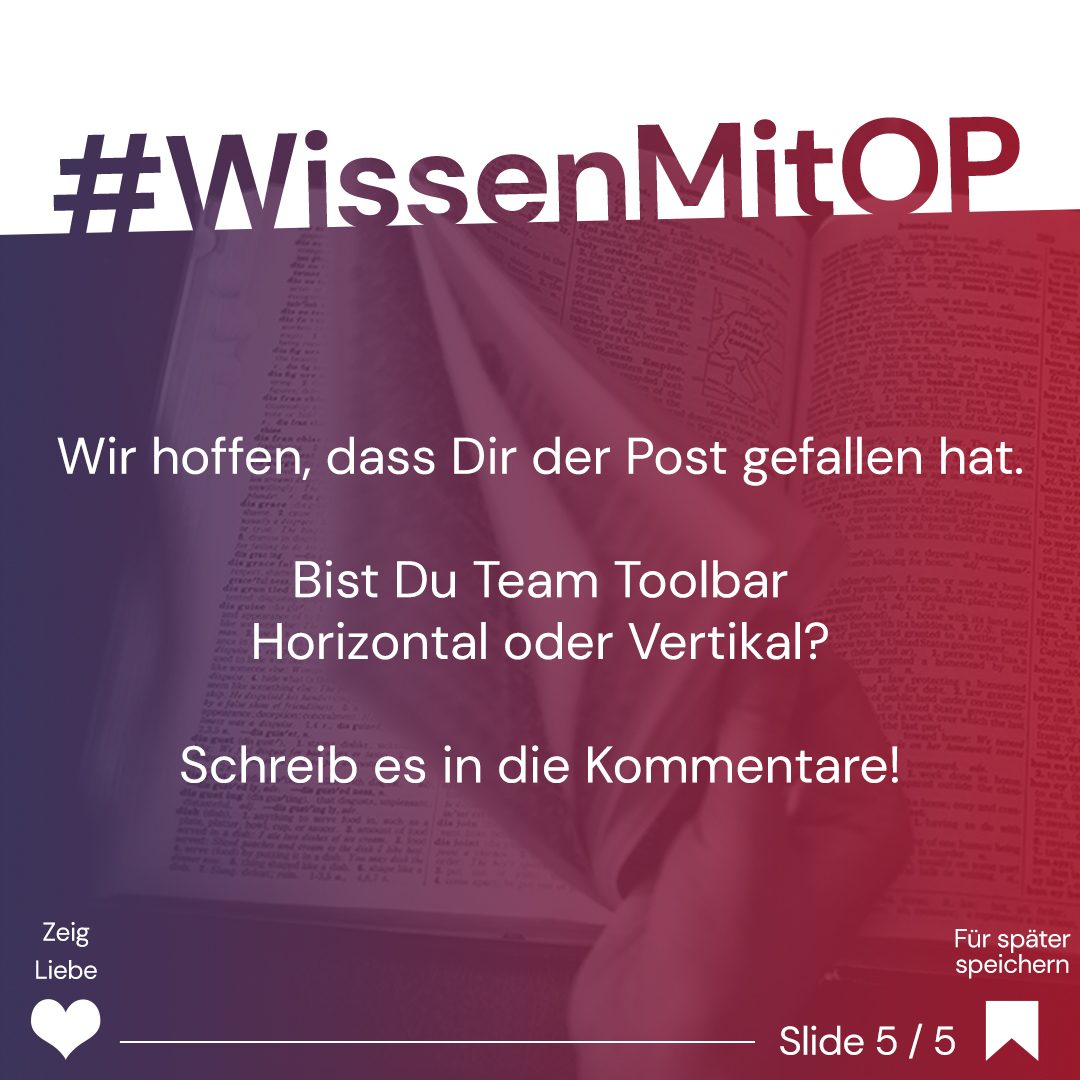 Wissen mit OP - Toolbar