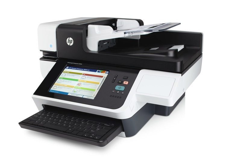 Der Hochgeschwindigkeitsscanner HP Scanjet Enterprise 8500 fn1 Document Capture Workstation