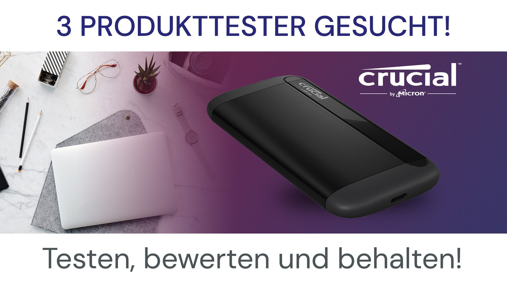 Wir suchen 3 flotte Produkttester