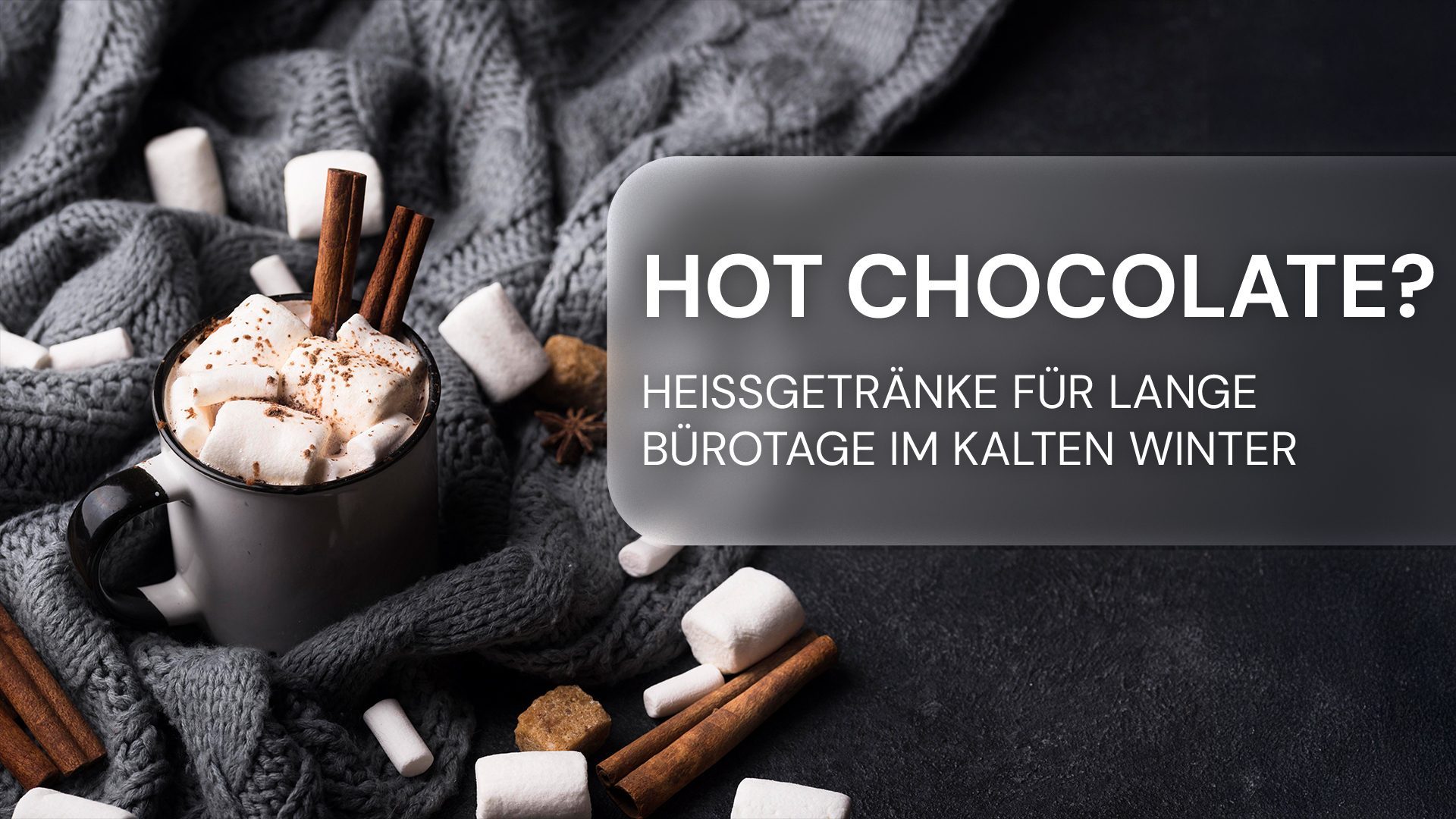 Heiße Getränke für lange Bürotage im kalten Winter