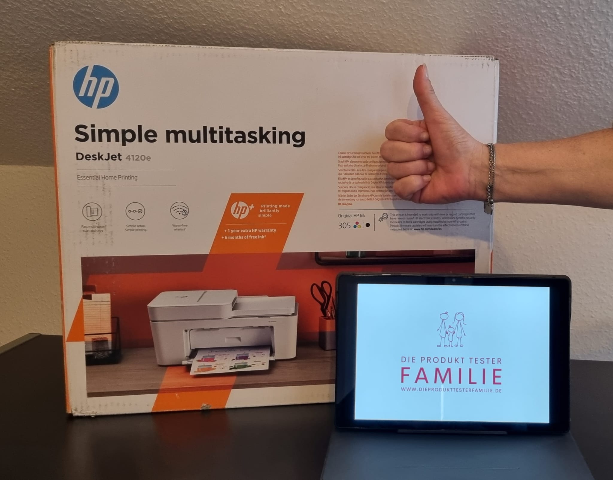 HP DeskJet 4120e im Karton
