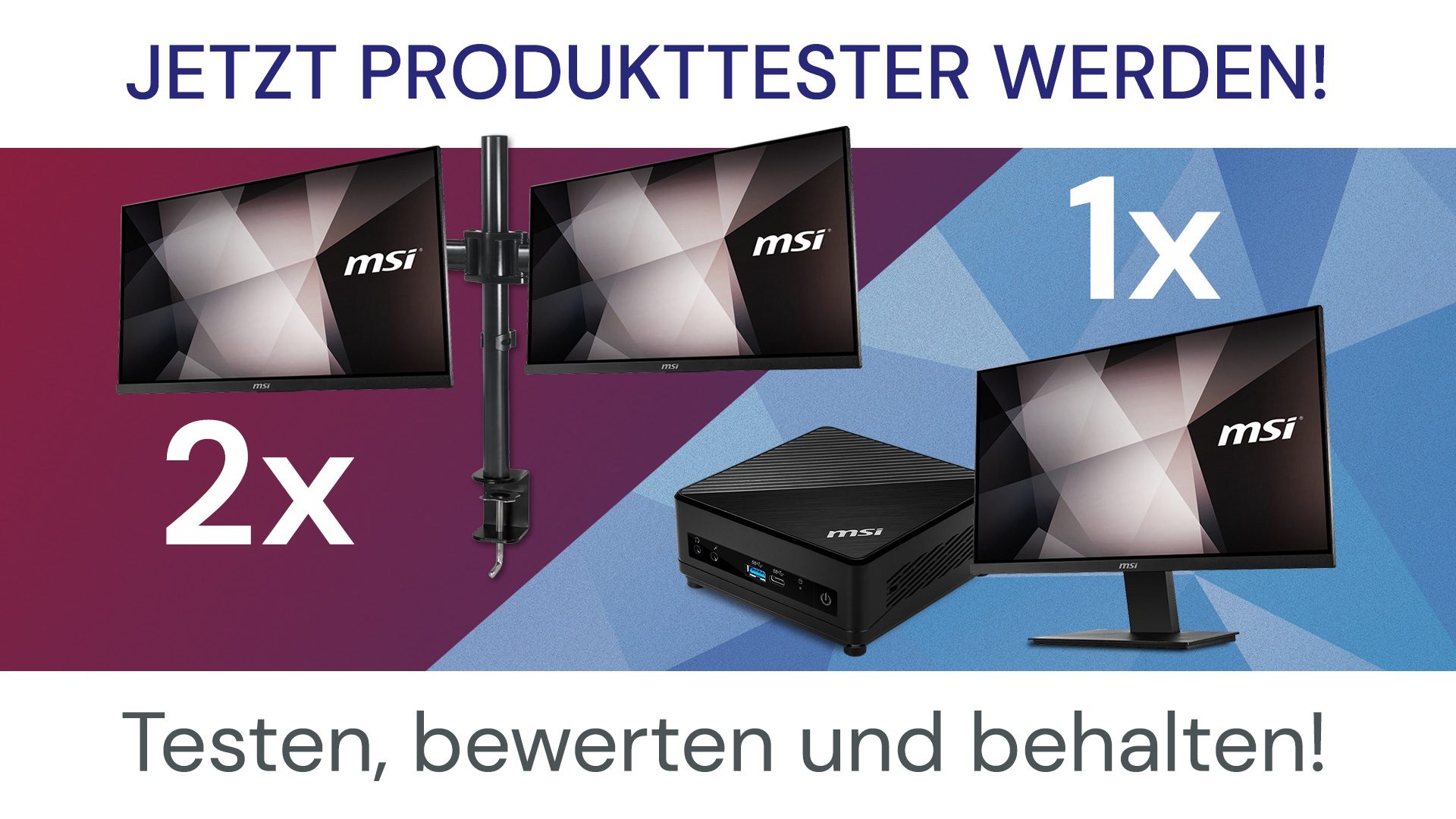 Wanted: 3 motivierte Produkttester 