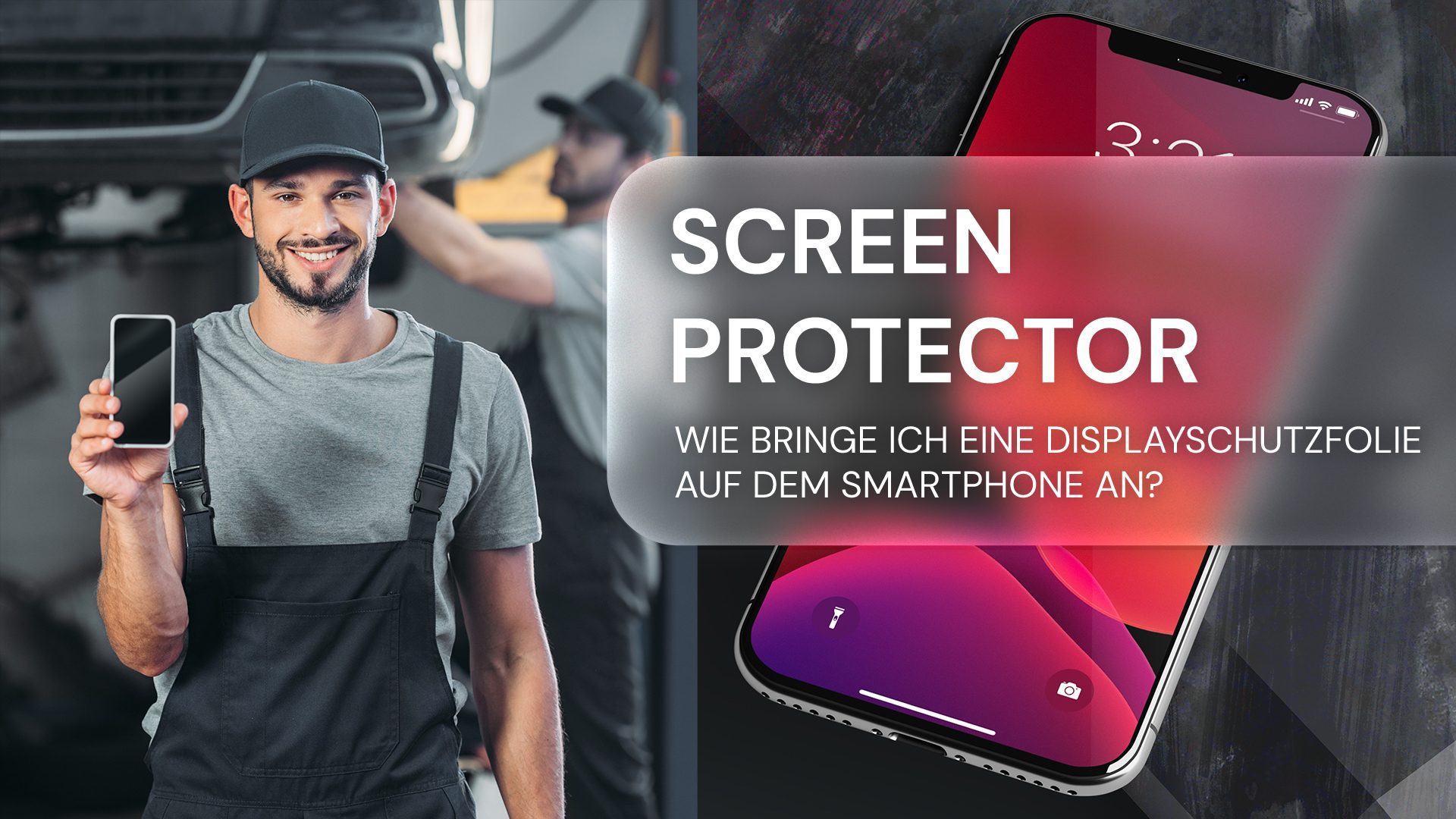 Wie bringe ich eine Displayschutzfolie auf einem Smartphone an?