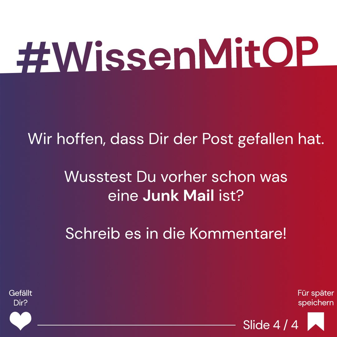 Wissen mit OP - Junk Mail