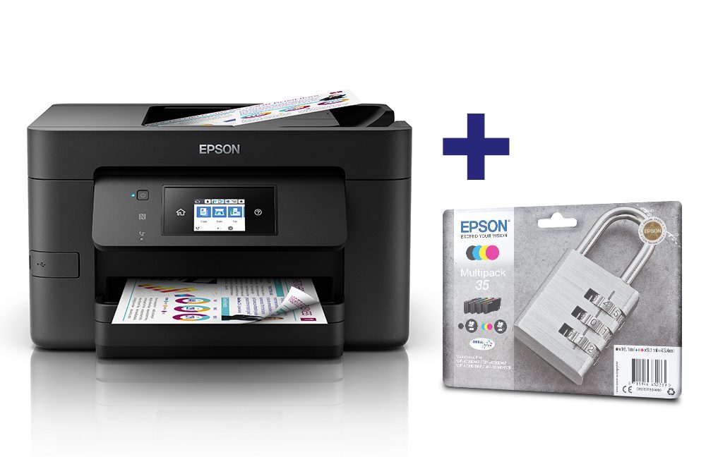 Epson WorkForce Pro WF-4720DWF + 4er Set Patronen