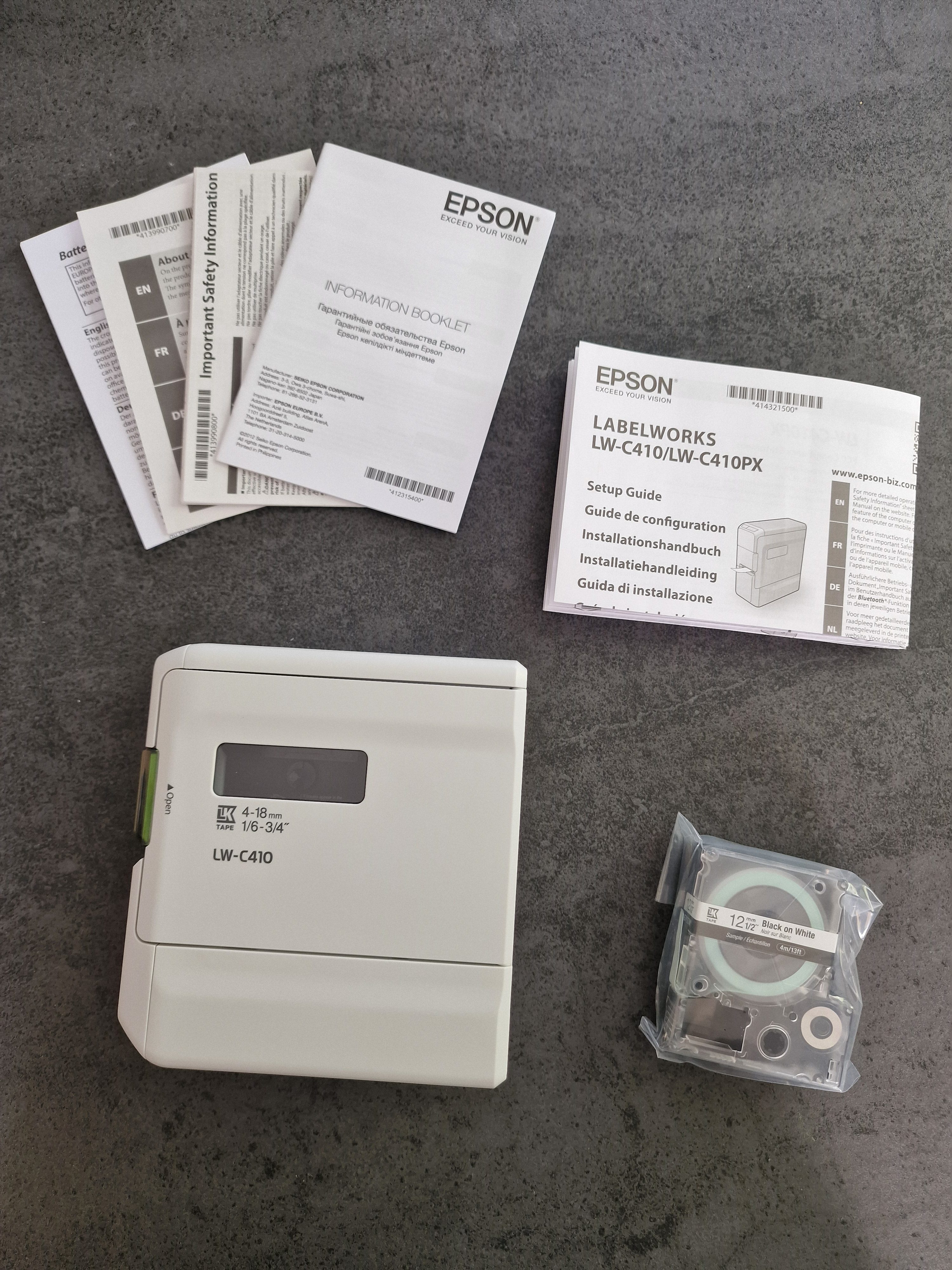 Epson LabelWorks LW-C410 Lieferumfang