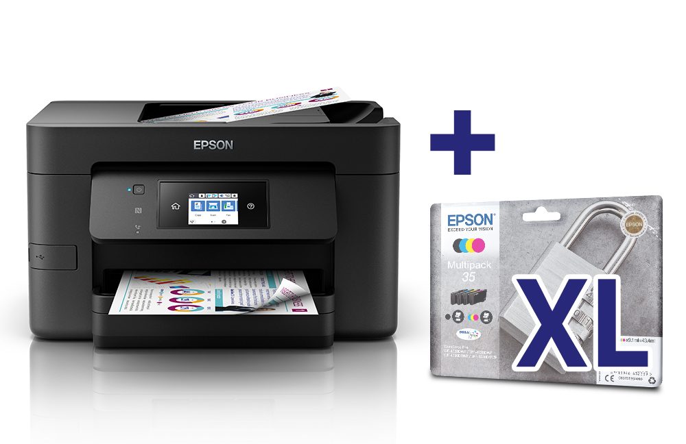 Epson WorkForce Pro WF-4720DWF + 4er Set XL-Patronen