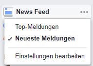 News Feed Einstellungen - Neueste Meldungen