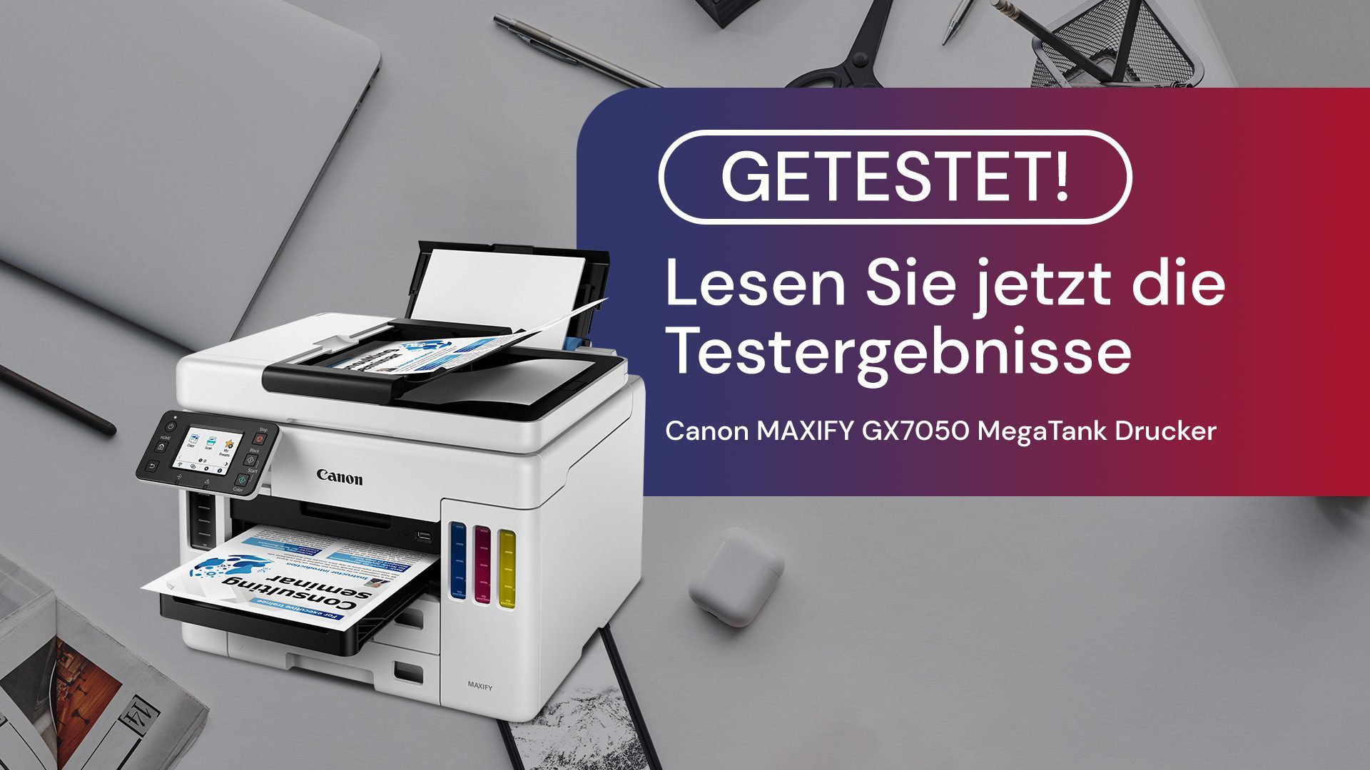 Test Canon MAXIFY GX7050 MegaTank Multifunktionsdrucker