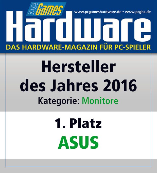 ASUS Gewinner in der Kategorie Monitore