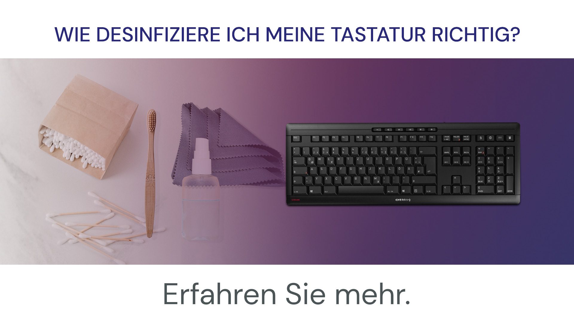 Tastatur desinfizieren: Wie desinfiziere ich meine Tastatur richtig?