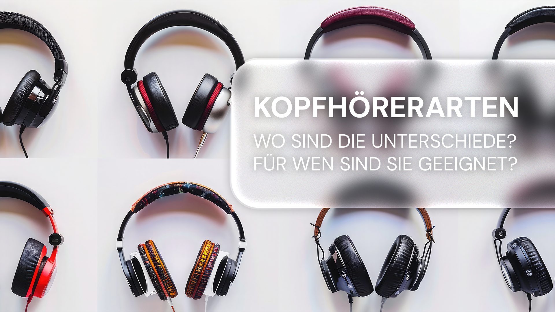 Kopfhörervarianten: Welche Kopfhörer sind für mich geeignet?