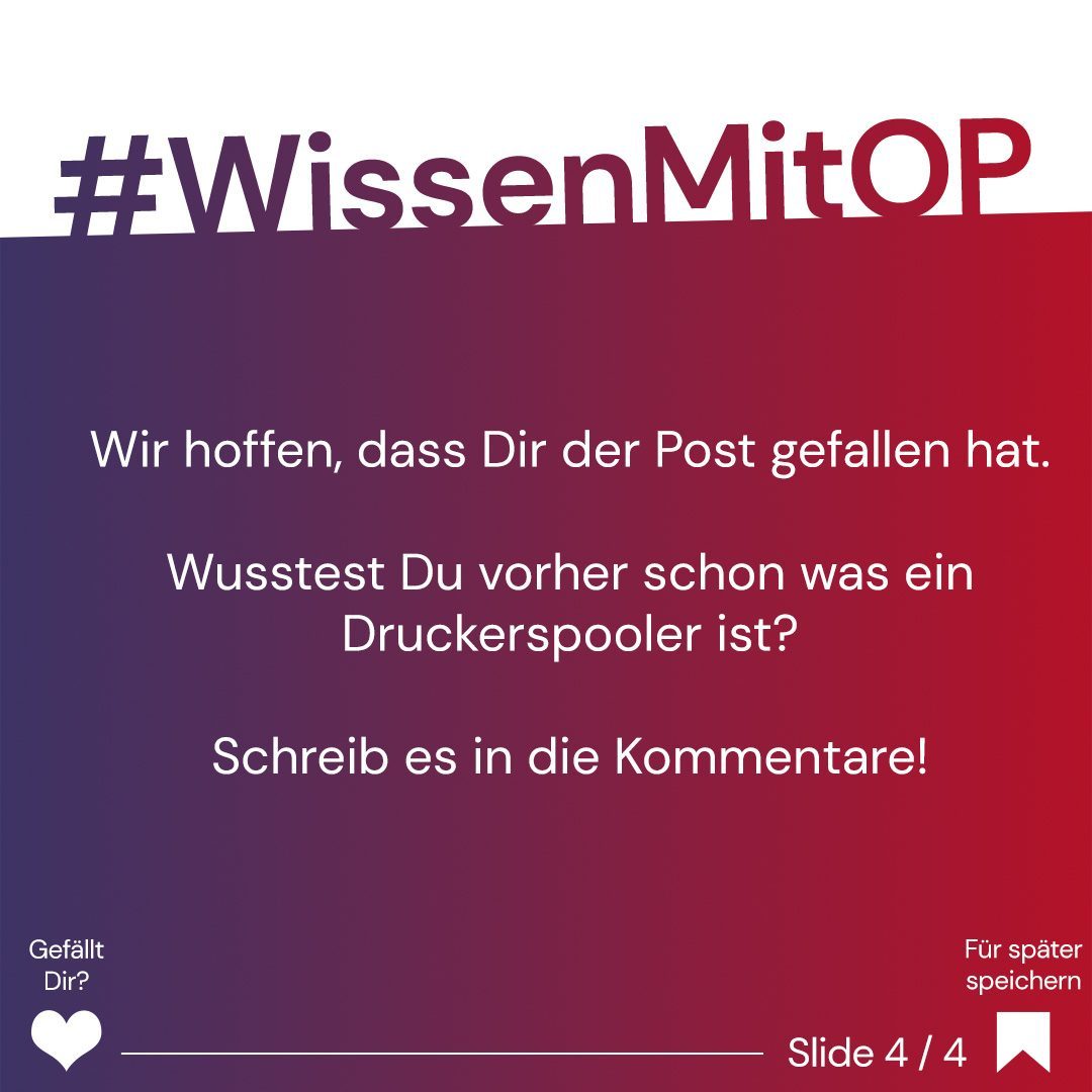 Wissen mit OP - Druckerspooler