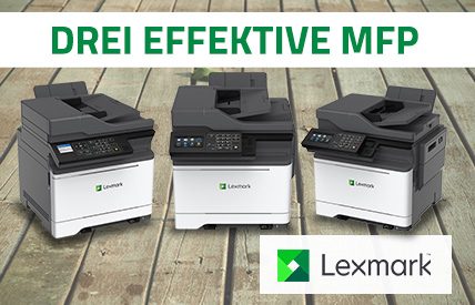 Bühne frei für 3 produktive Farb-Multifunktionsdrucker von Lexmark