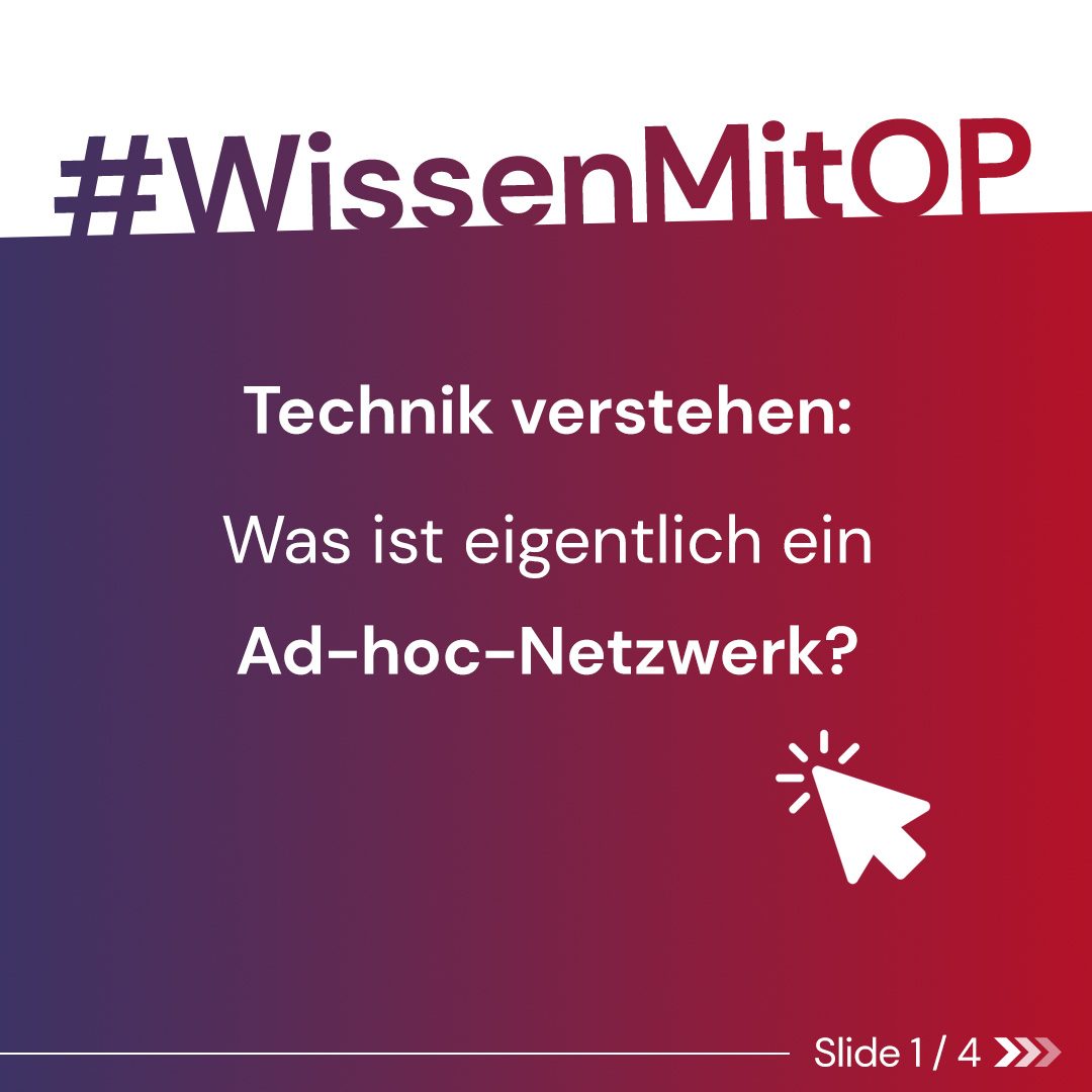Wissen mit OP - Ad-Hoc-Netzwerk