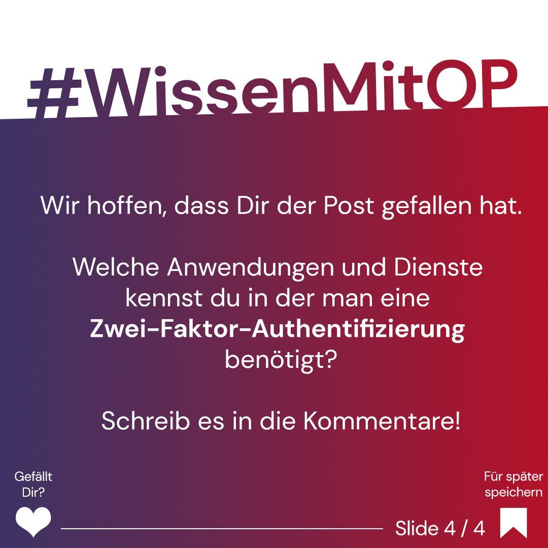 Wissen mit OP - Zwei-Faktor-Authentifizierung