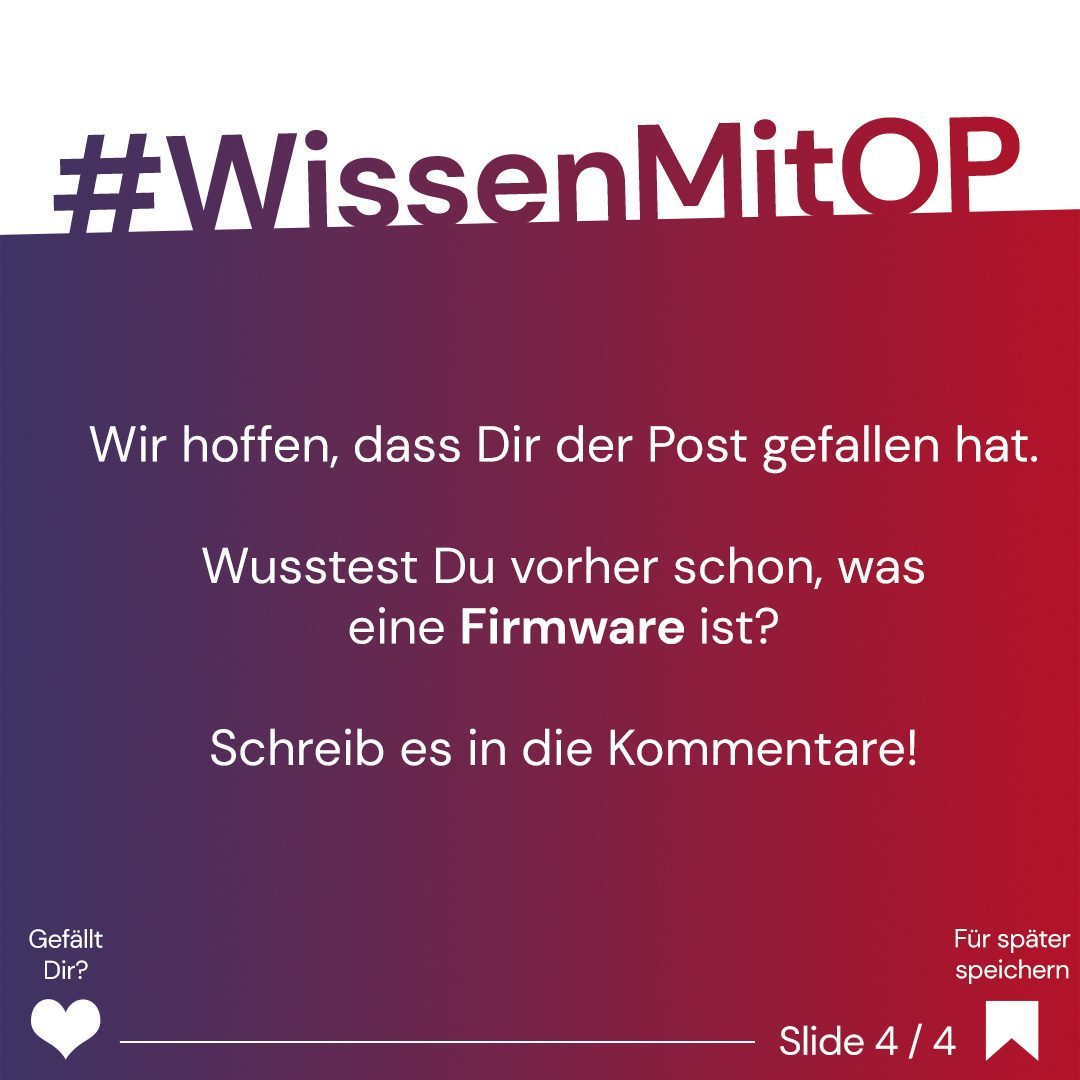 Wissen mit OP - Firmware