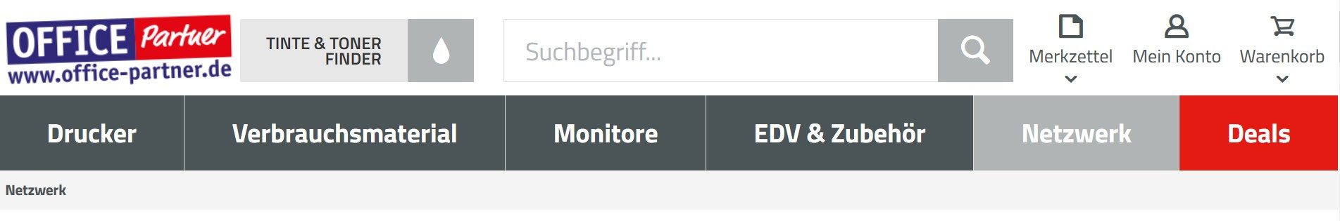 Neue Kategorie "Netzwerk" bei OFFICE Partner