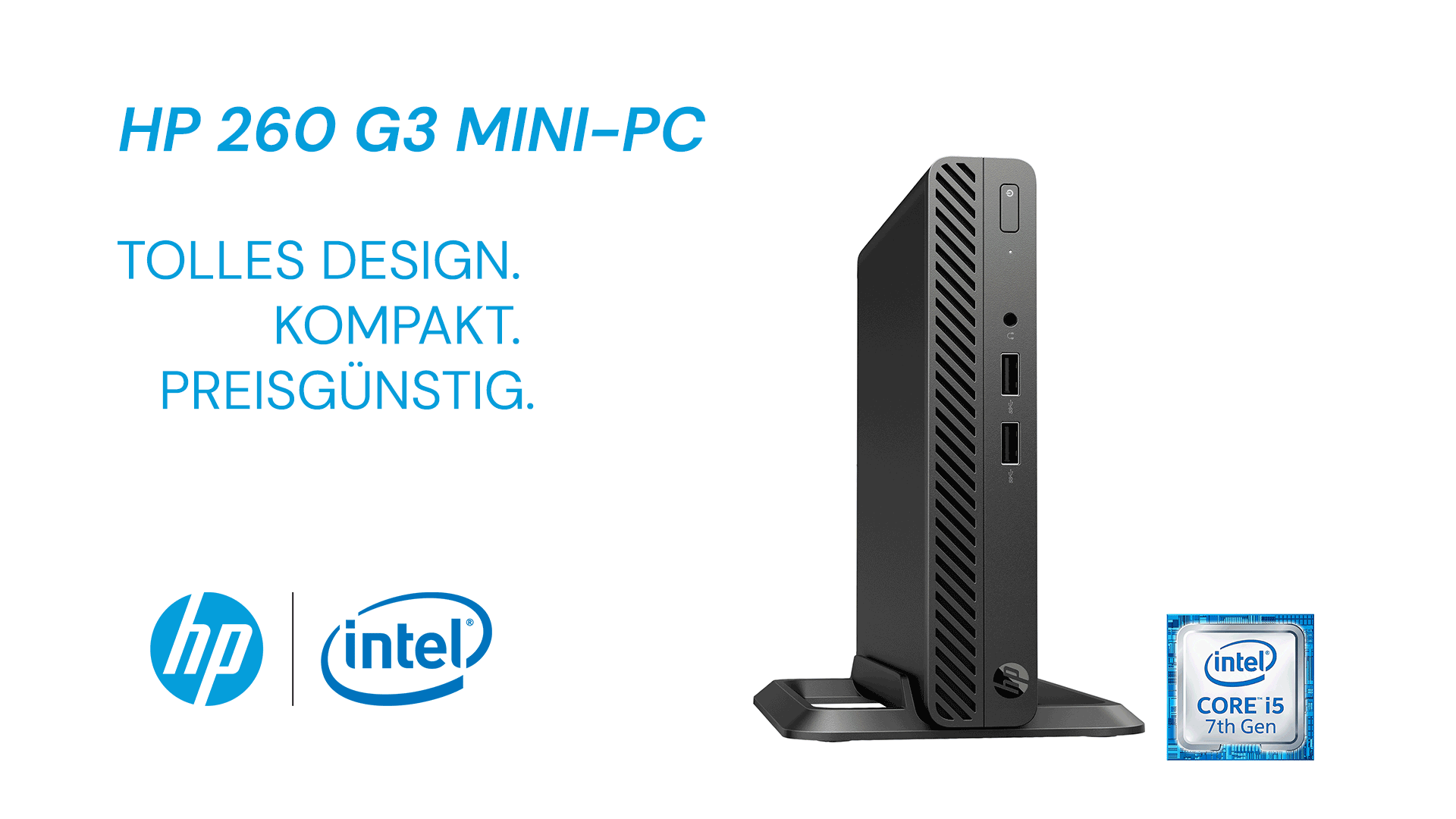 HP 260 G3 Mini-PC: Tolles Design. Kompakt. Preisgünstig.