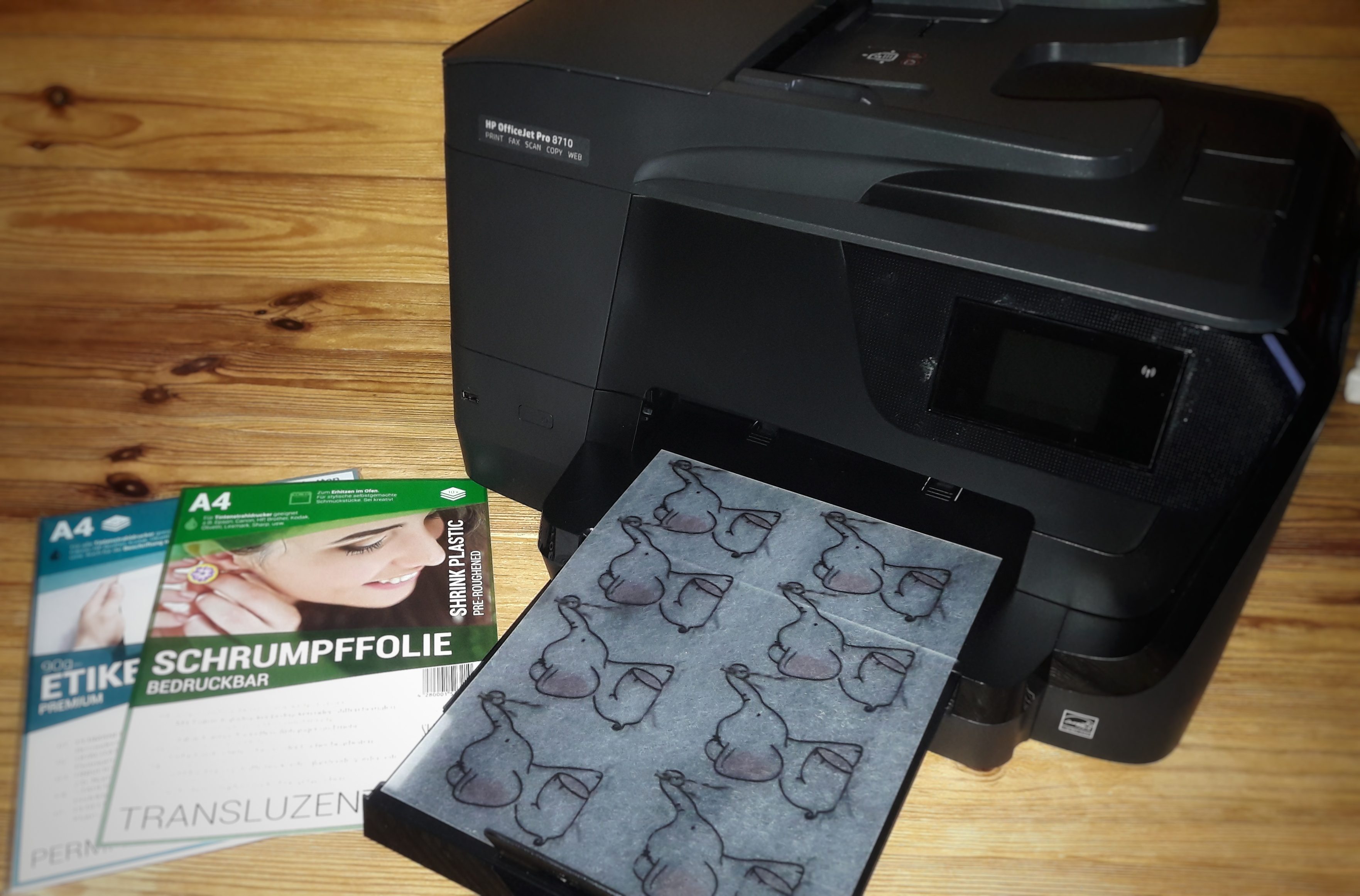 HP OfficeJet Pro 8710 - verschiedenes Druckpapier