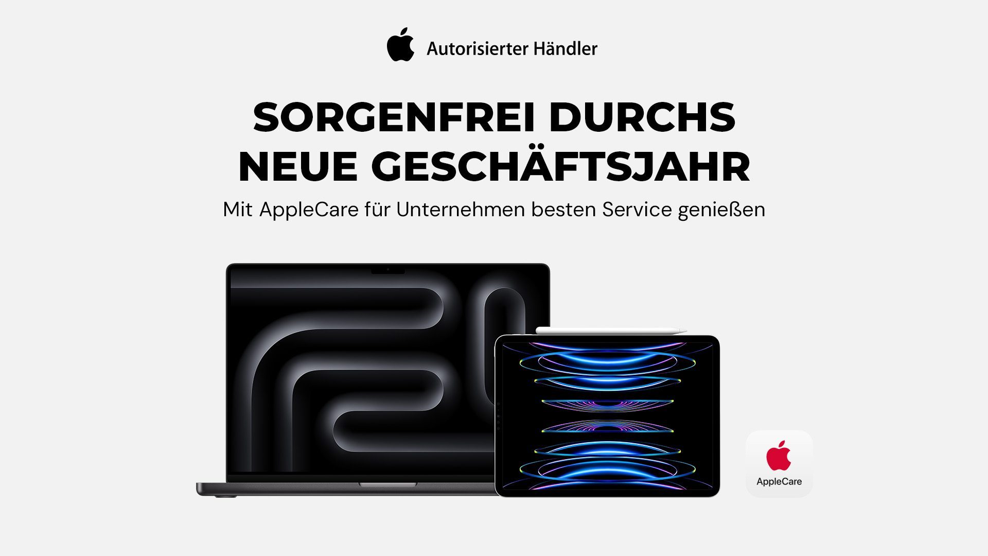 Sorgenfrei ins neue Geschäftsjahr starten: Genießen Sie mit AppleCare für Unternehmen den besten Service! 