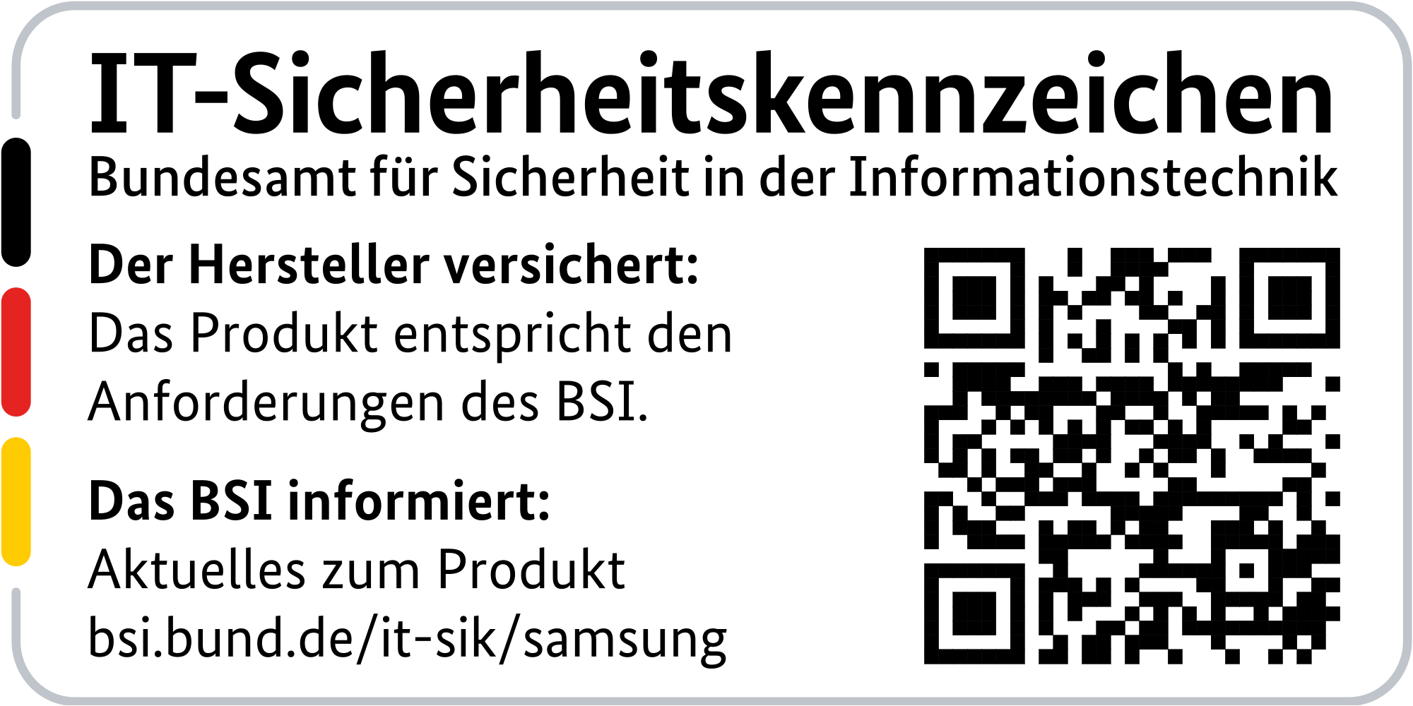 IT Sicherheitskennzeichen