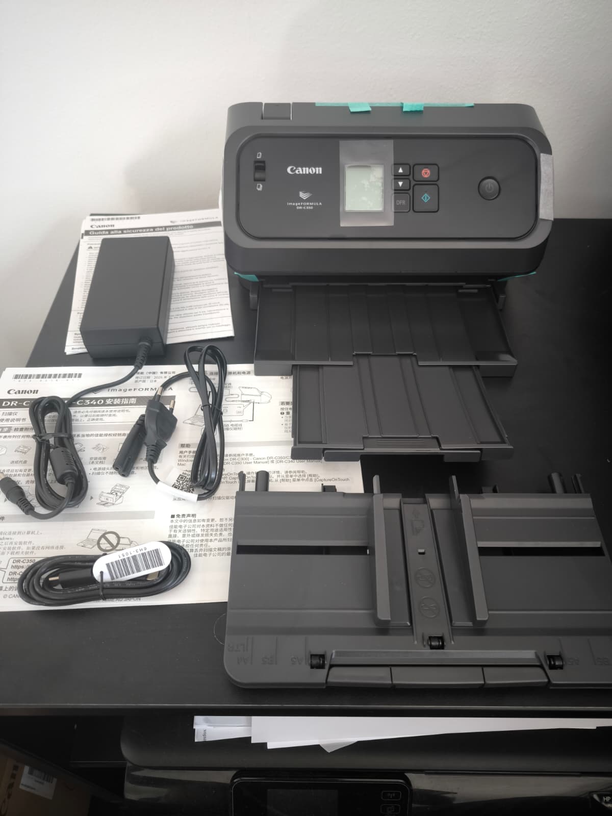 Canon imageFORMULA DR-C350 Dokumentenscanner Lieferumfang