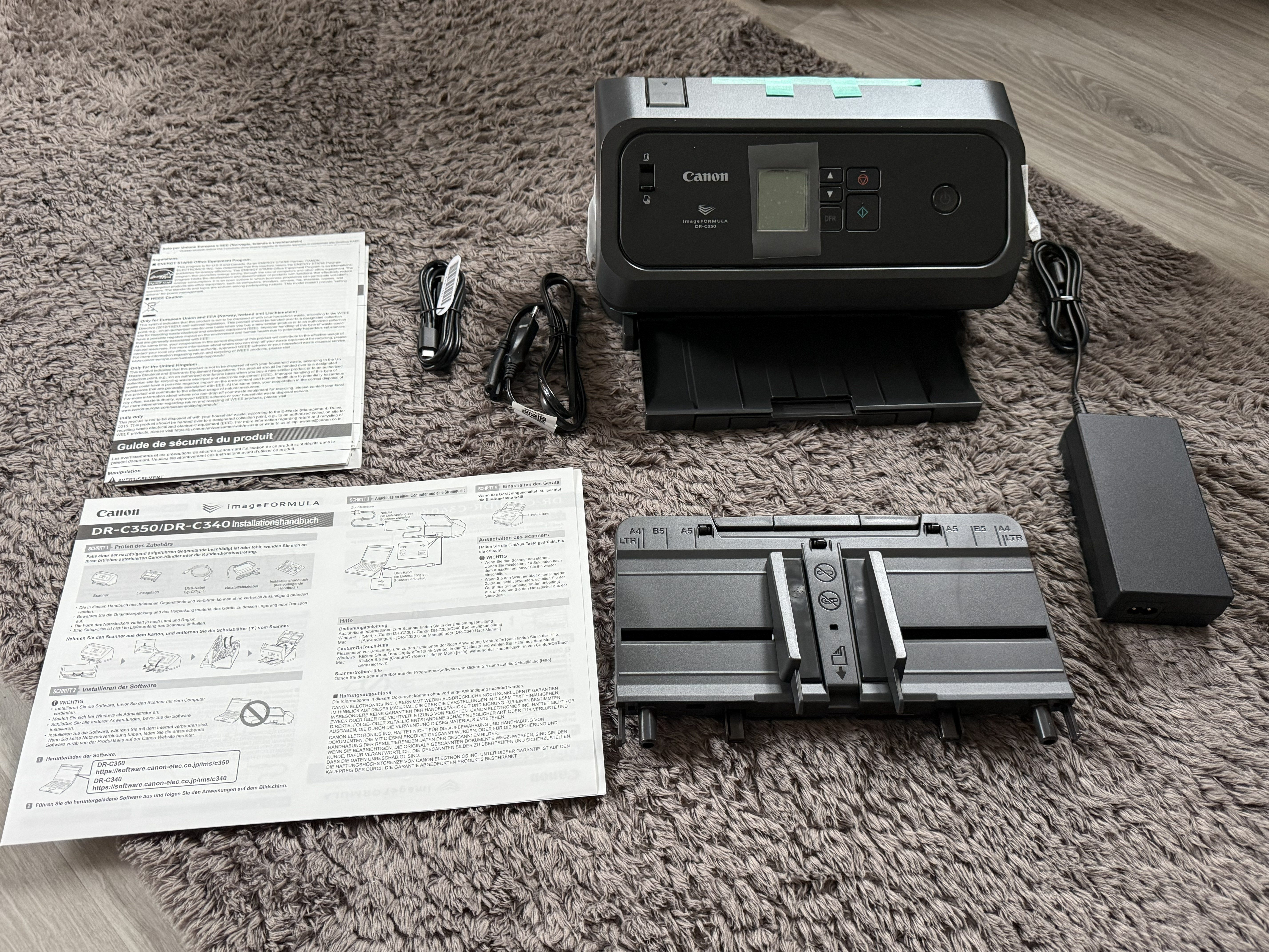 Lieferumfang Canon imageFORMULA DR-C350