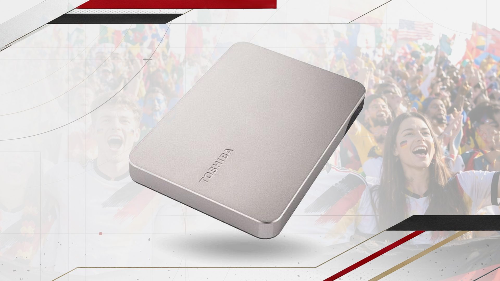 WM-Erlebnisse sicher und flexibel speichern - mit der günstigen Canvio Flex-Festplatte von Toshiba!