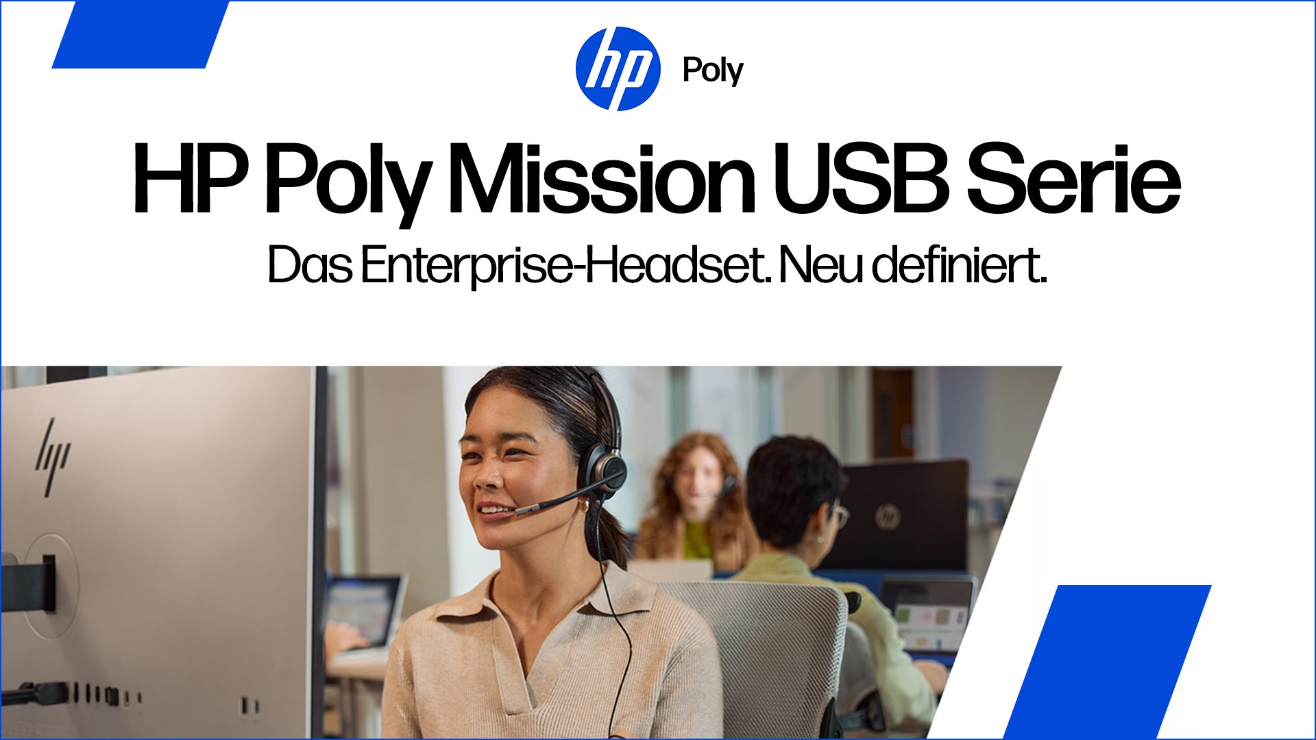 HP Poly Mission Series: Neue kabelgebundene Headsets