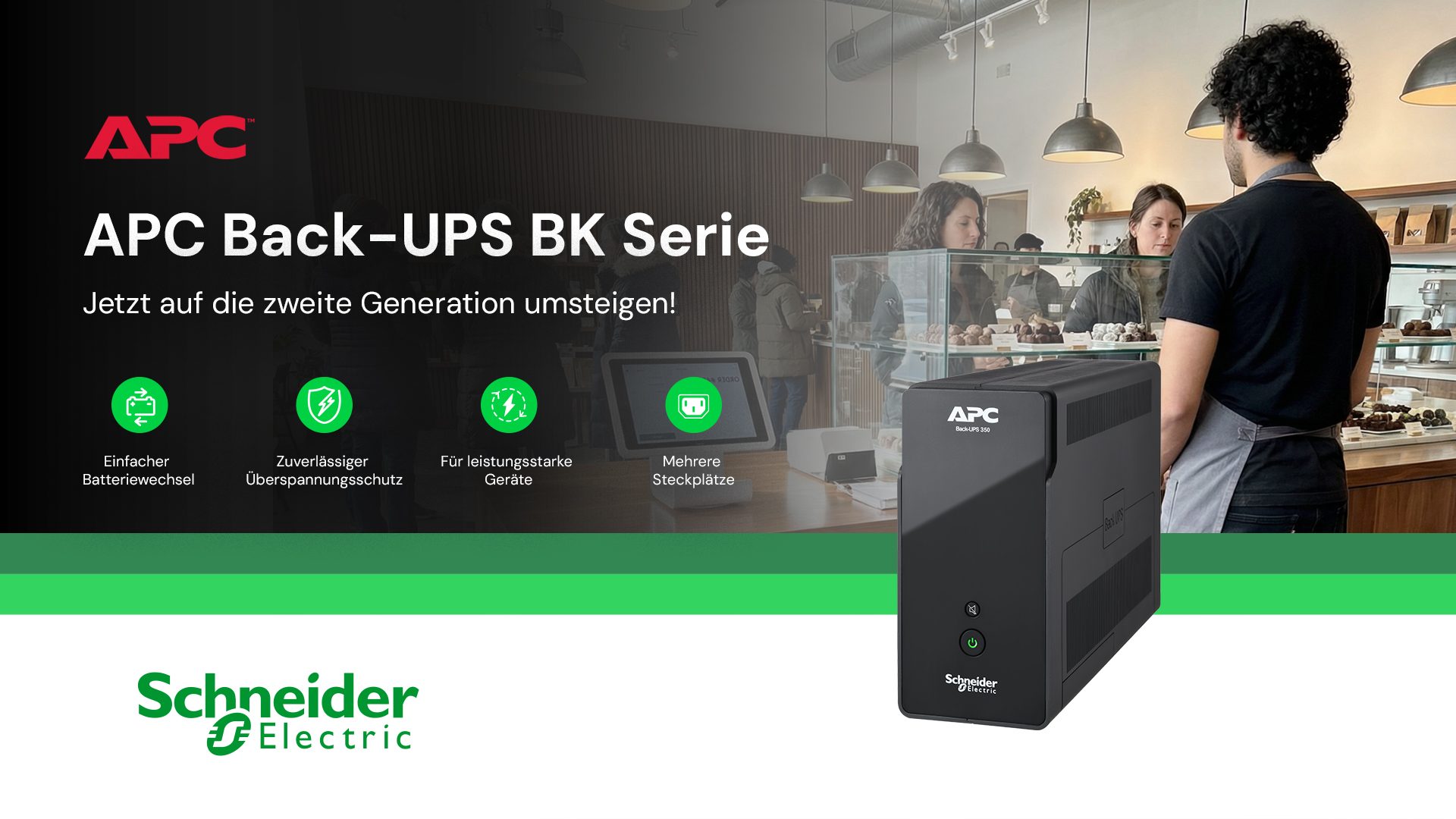 Neue APC Back-UPS™ BK Serie: zuverlässiger Stromschutz für moderne Arbeitsplätze