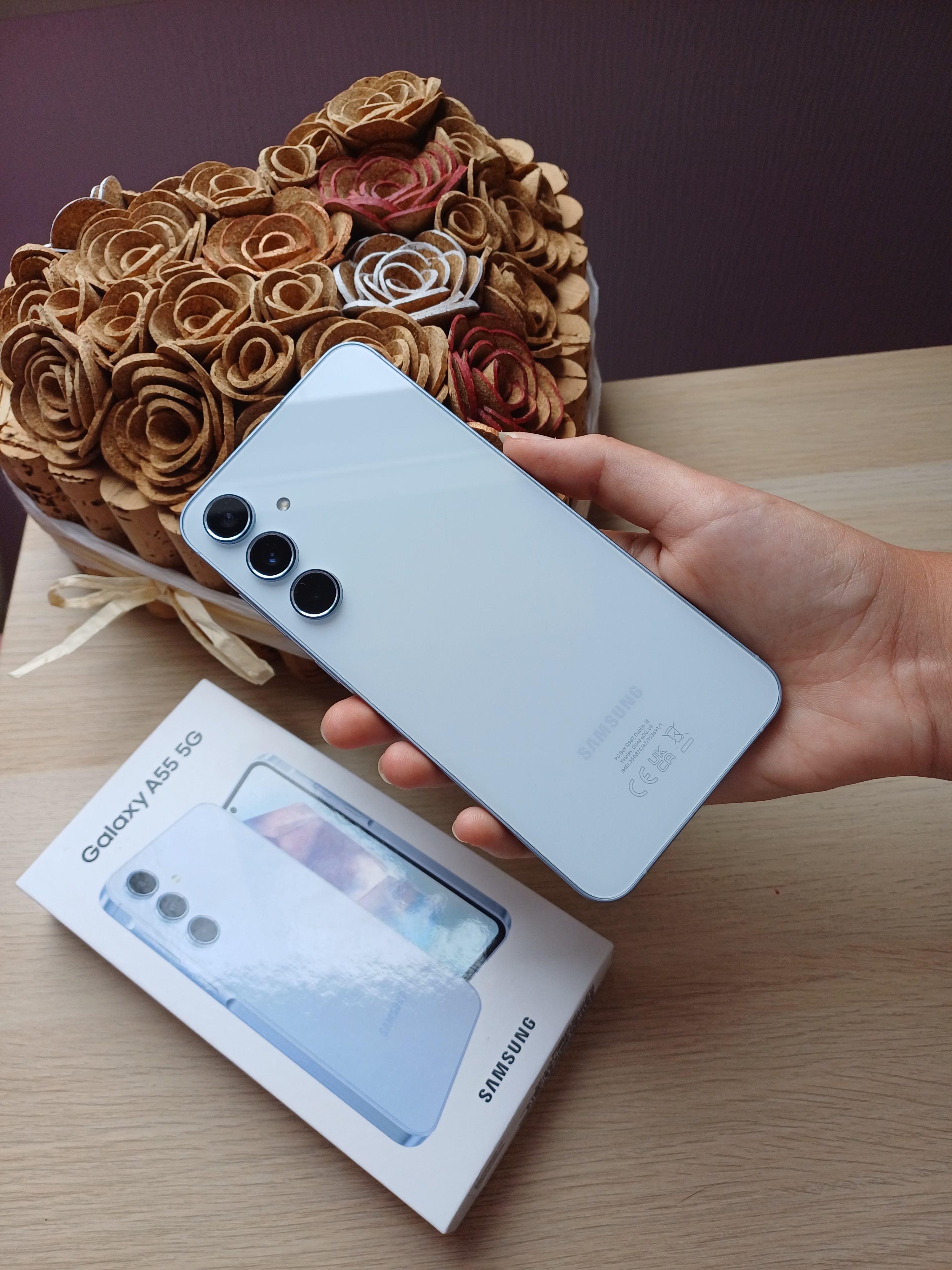 Samsung Galaxy A55 5G von hinten