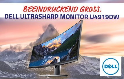 Beeindruckend groß: Der Dell Curved-LED-Monitor 
