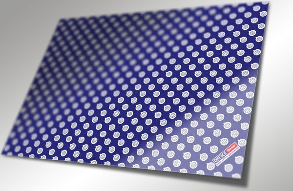 Geschenkpapier blau mit Kugeln
