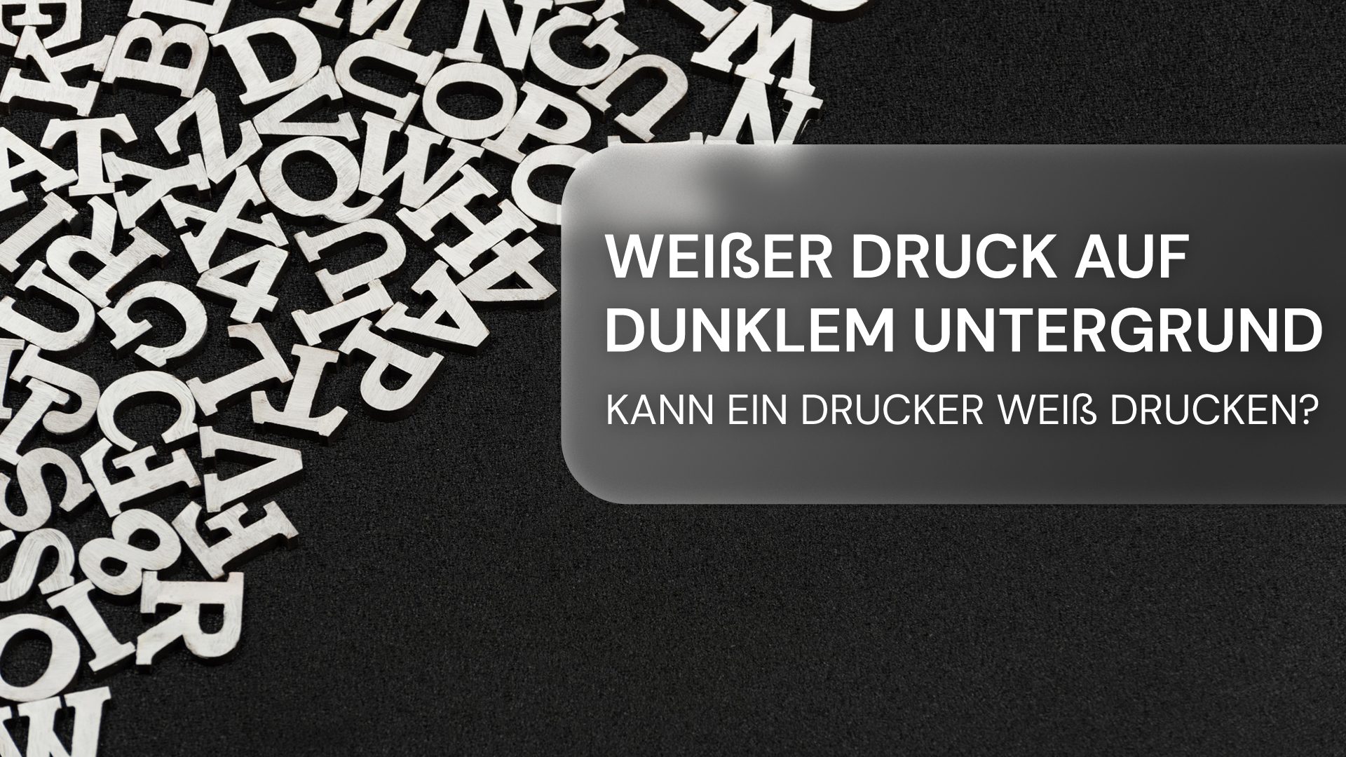 Wie kann ich mit einem Drucker weiß drucken?