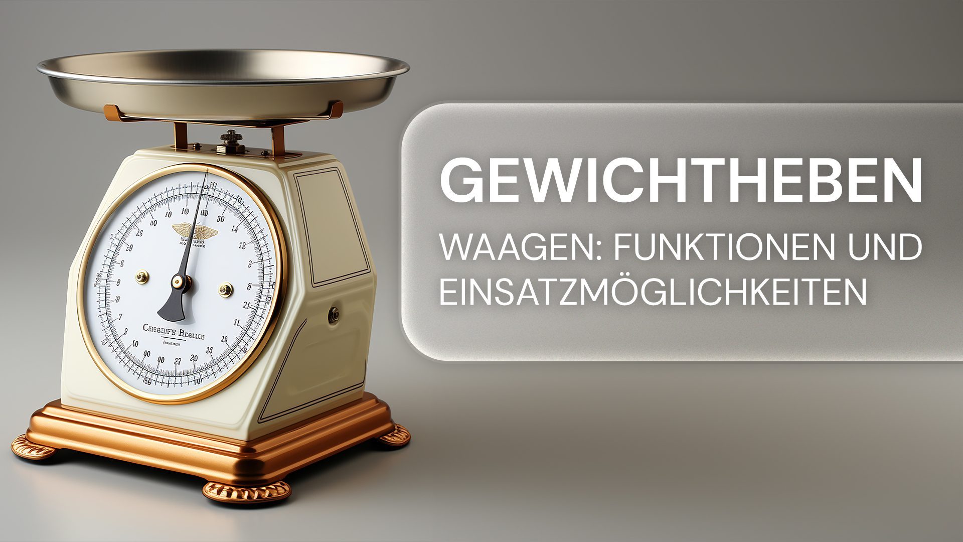 Moderne Waagen garantieren präzise Messungen