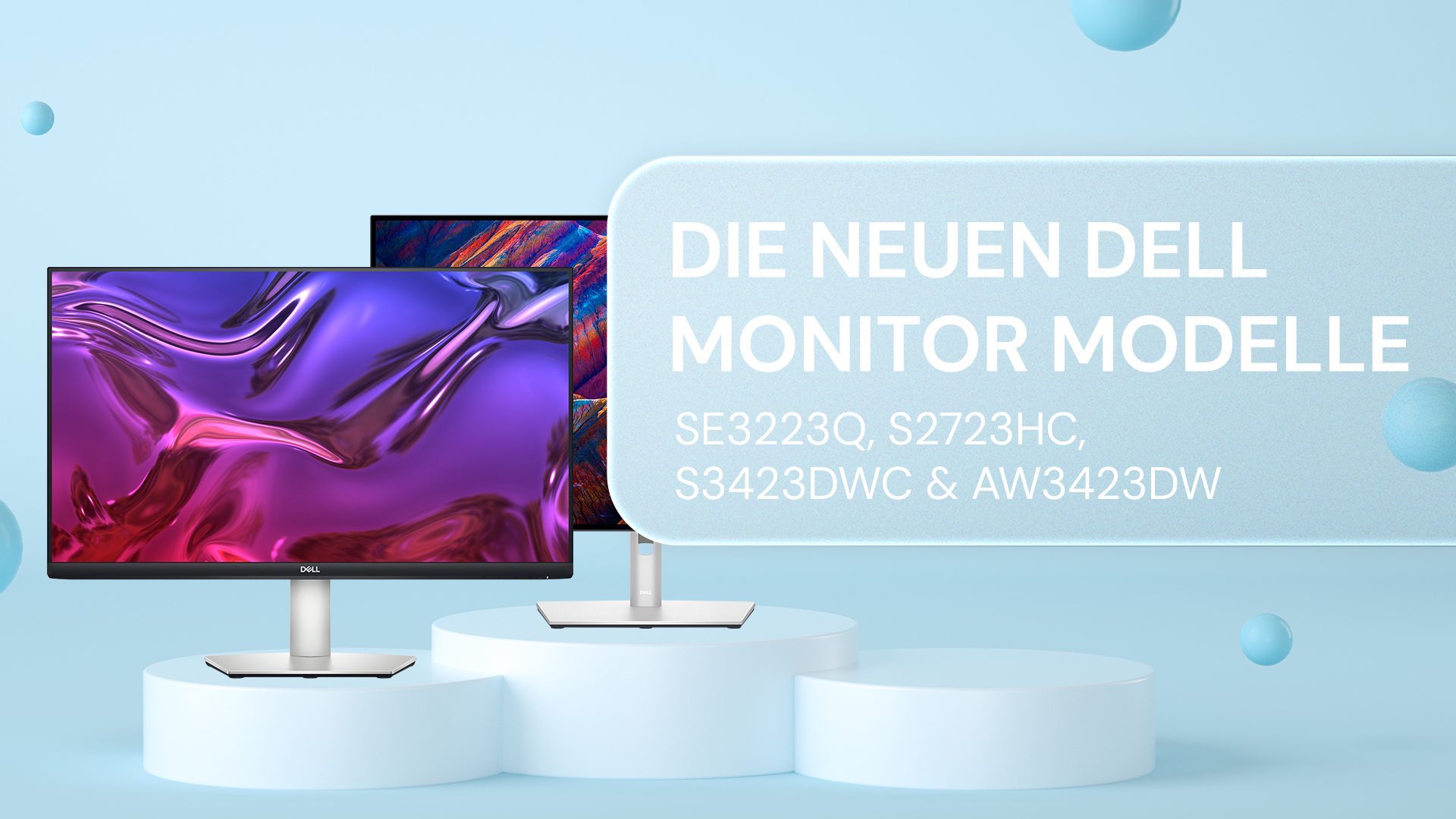 Duell bei Dell: Vier neue unterschiedliche Monitore