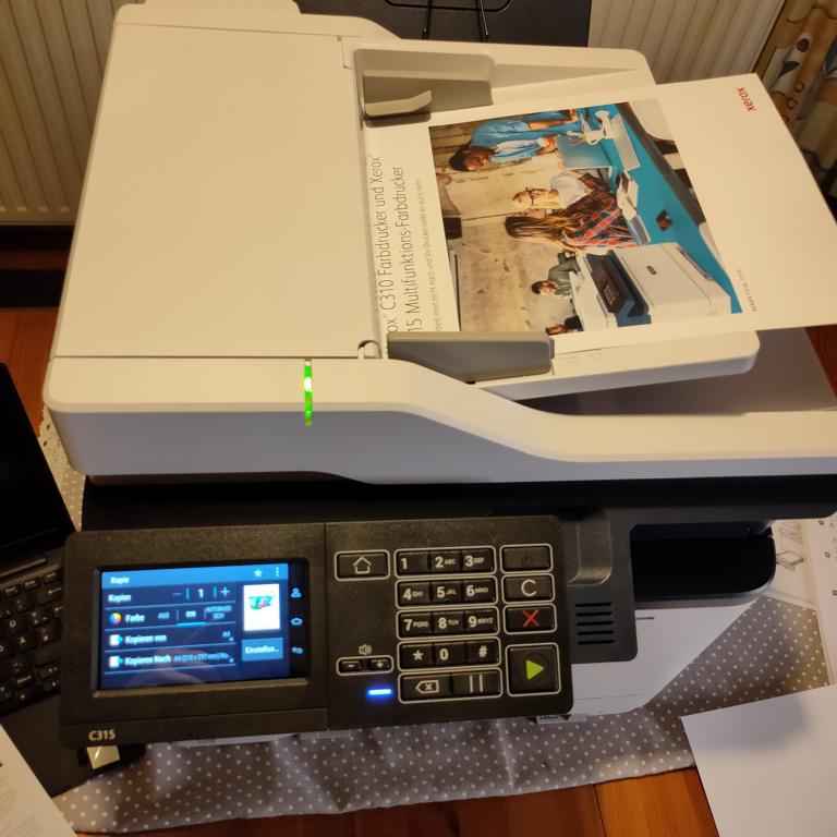 Vorlageneinzug am Xerox C315