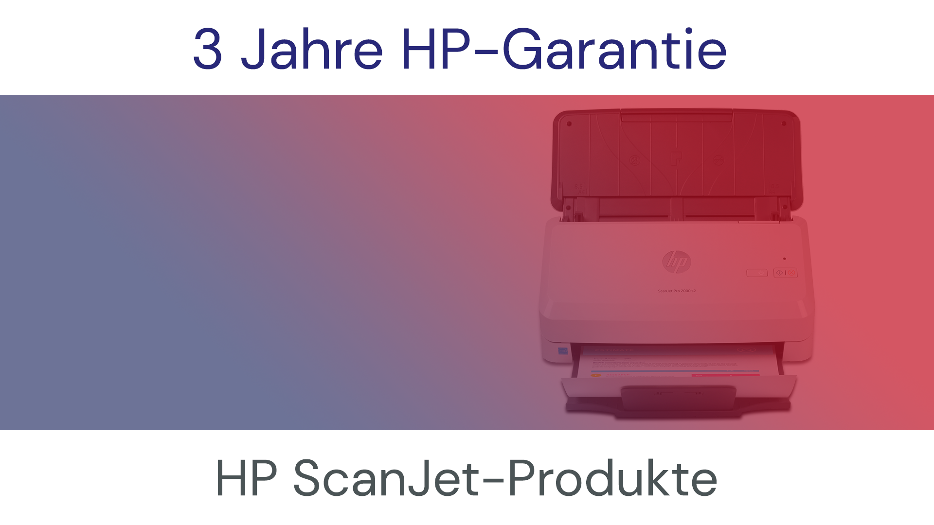 HP-3 Jahre Garantie für ausgewählte HP ScanJet-Produkte