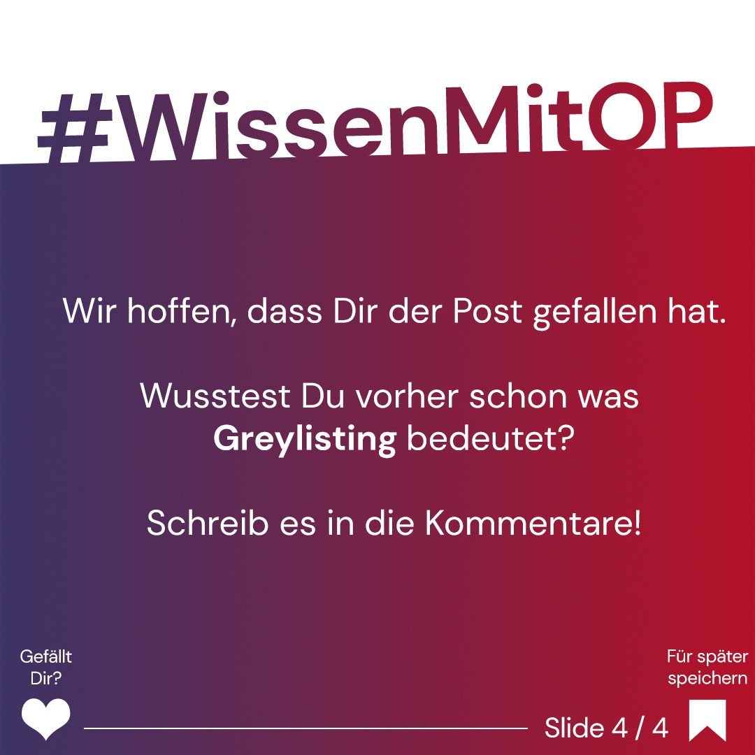 Wissen mit OP - Greylisting
