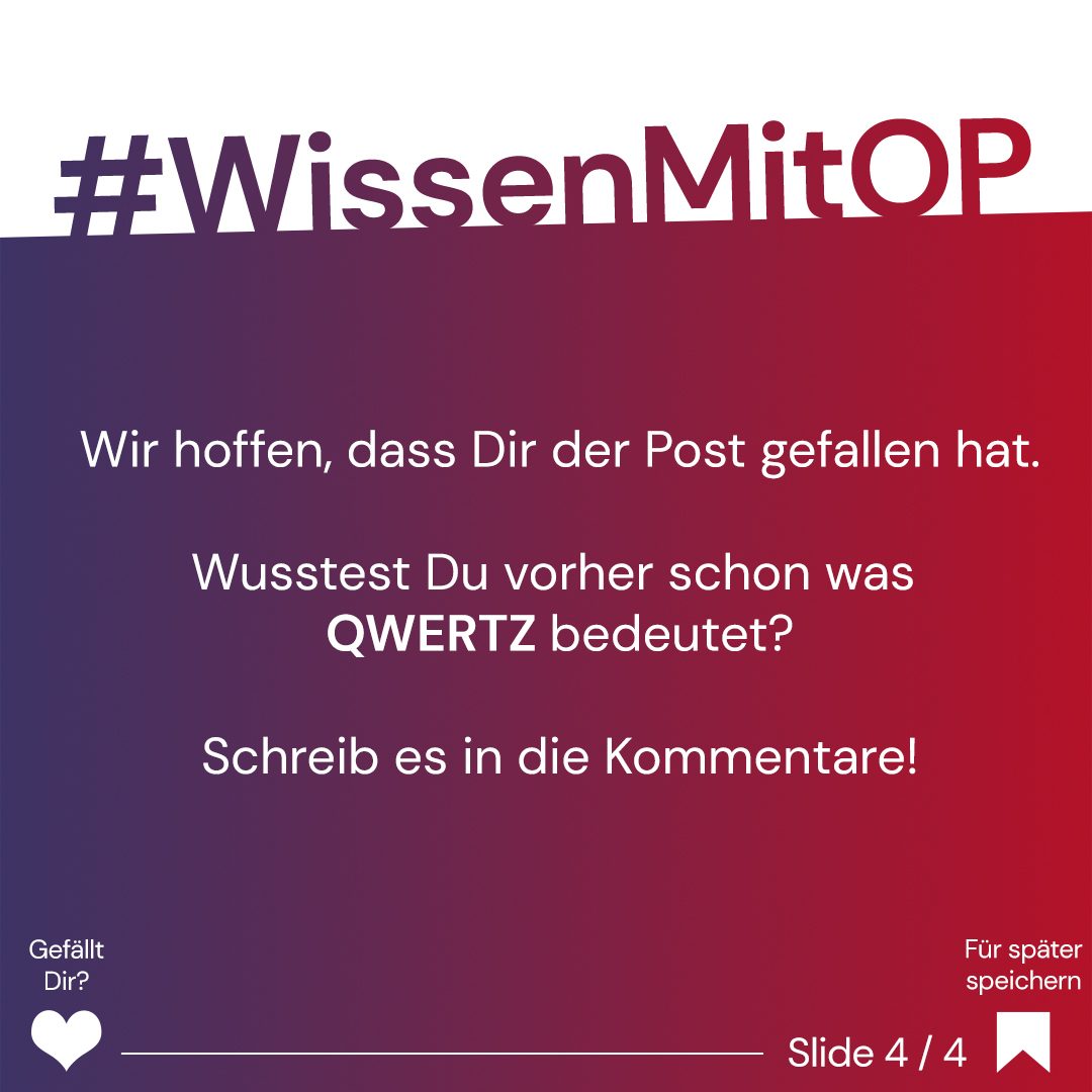 Wissen mit OP - QWERTZ