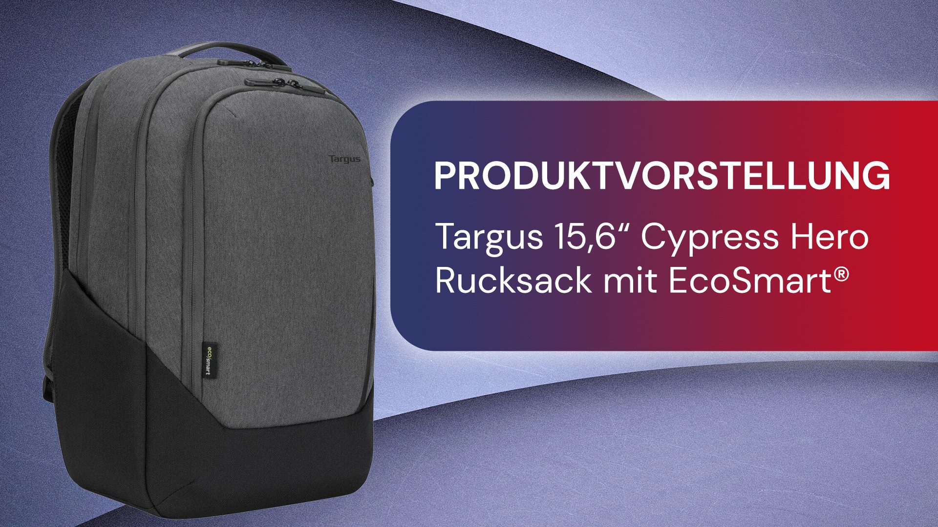 Targus 15,6” Cypress Hero Rucksack: Nachhaltig produziert
